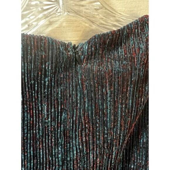 NWOT Skies Are Blue Shimmer‎ Peplum Top XS - Picture 5 of 7